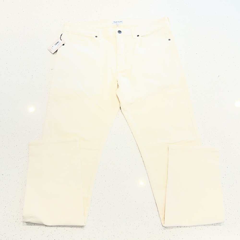 Peter Millar Superior Soft Corduroy 5 Pocket Pants Mens 35x34 Ivory Chino NWT